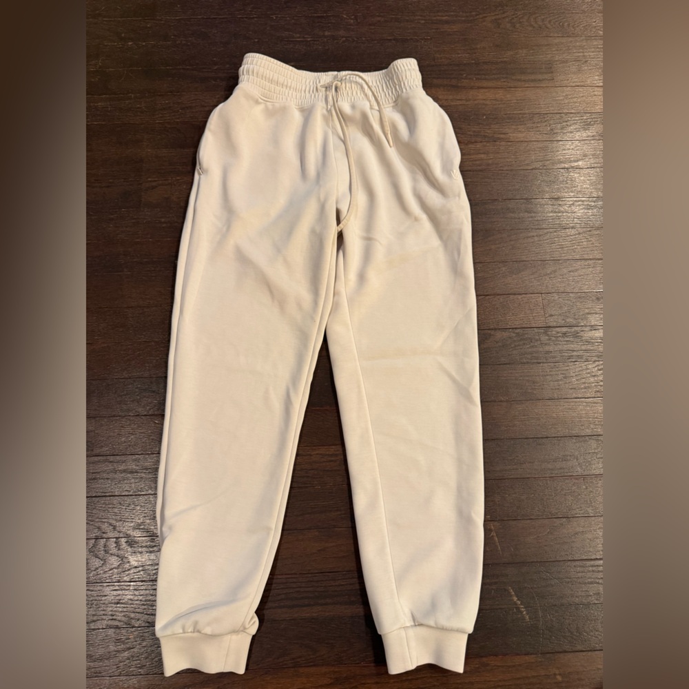 BuffBunny Luxe Ivory Joggers